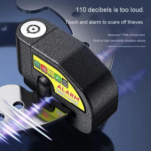 Aluminum alloy waterproof anti-theft security electric bicycle scooter motor brake motorcycle alarm disc locks