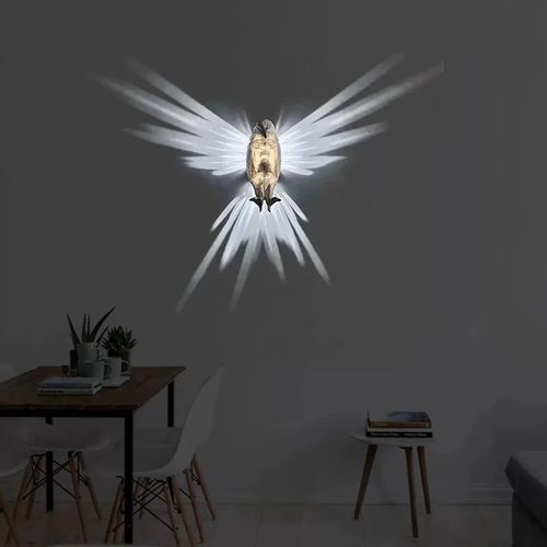 Modern Creative Eagle Shape Projector Atmospheric Wall Sconce 3D Printed Body Animal Lighting Bird Wall Sconce