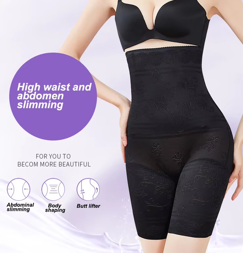 High-Waist Tummy Control Shapewear Panties for Women - Slimming Waist Trainer, Butt Lifter & Body Shaper Underwear, Beige, Hand Wash Only, Butt Lifting Shapewear | Snug Fit Shapewear | Durable Shapewear, Waist Trainer Tummy Control