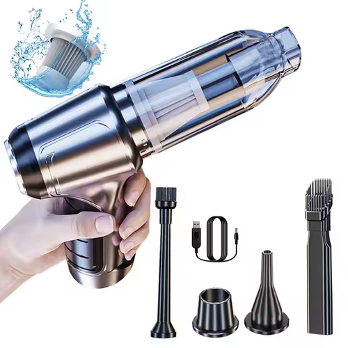 A powerful car vacuum cleaner with wireless blowing and suction, a high-power car notebook, multi-functional portable car vacuum cleaner