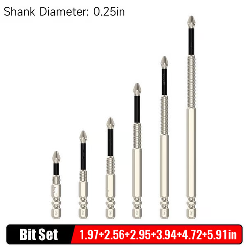 🔥🔨High-Magnetic Screwdriver Drill Bit Set