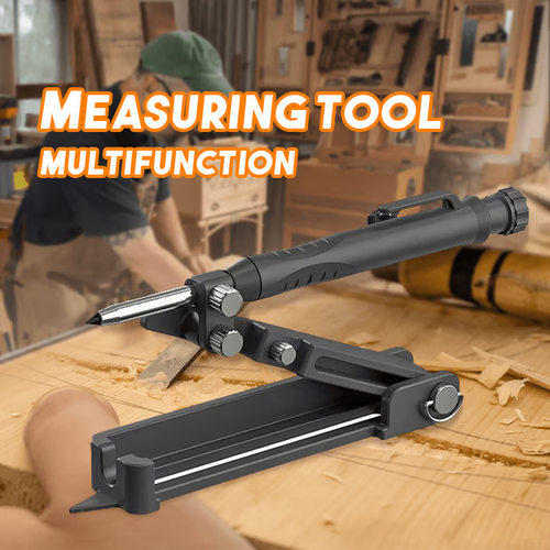 🔥Crayon de Construction Multifonctionnel Outil De -Scriber Tool（Alloy base stand with pen）