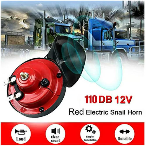 🔥110DB TRAIN HORN FOR TRUCKS（RED）