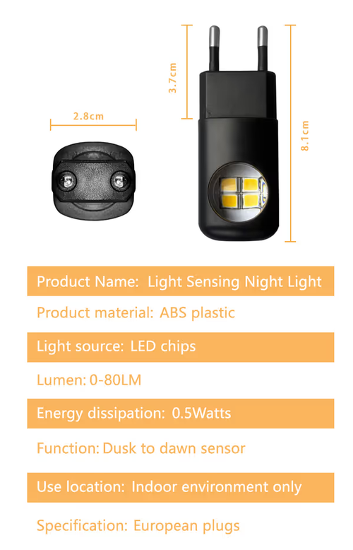 🔥LED Wall Socket Night Light👉