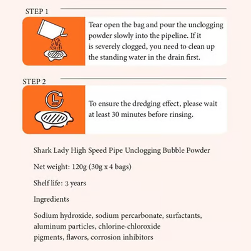 🔥Multifunctional powerful anti-blocking drain cleaner powder