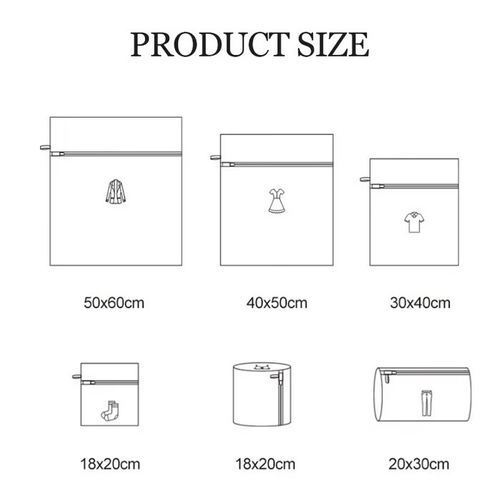 ✨Multi-Size Mesh Laundry Bags - Simplify Laundry Day✨（6pcs）