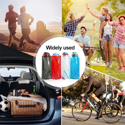 High Quality 5L Outdoor Camping Folding Plastic Water Container Portable Folding Water Pouch Folding Water Bottle with Custom