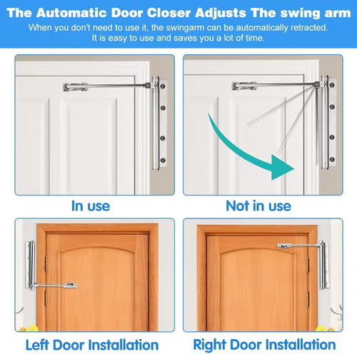💥No more worrying about leaving the door open,this makes it close automatically and keeps your home secure.💪