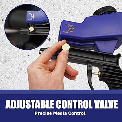 Gravity Sandblasting Tools, Pneumatic Sandblasting Set, Rust Blasting Device Adjustable Blasting Machine, Pneumatic Blasting Tools Set, Professional Car Body Repair Tool for Car Repair, Sandblasting Accessories