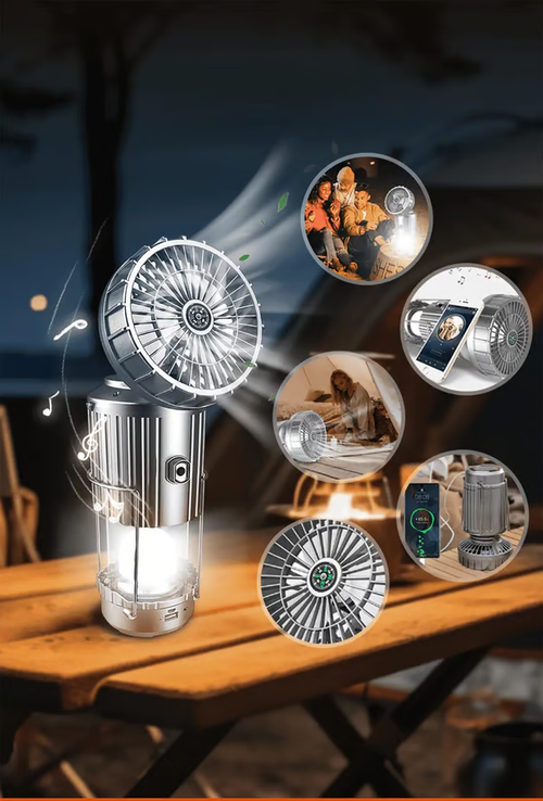 🏆Flash Sale⚡ 50K+ SOLD! Almost Gone-💥🔥5-In-1 Portable LED Camping Lantern With Fan