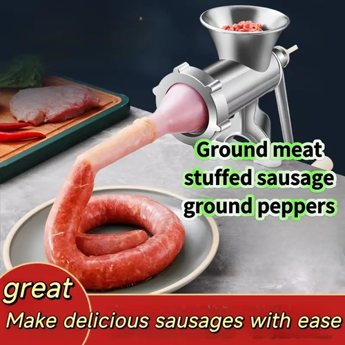 Multi-Function Meat Mincer Large Mincing Meat Machine - Household Enema Hand Mincing Garlic Filling Sausage