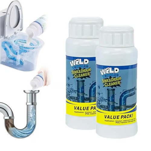 🚰 WRLD Tornado Drain Cleaner | Dissolves 200+ Clogs & Kills 99% Bacteria 🔥🔥