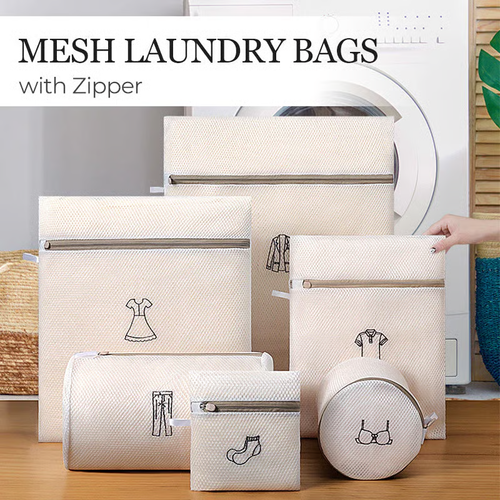 ✨Multi-Size Mesh Laundry Bags - Simplify Laundry Day✨（6pcs）
