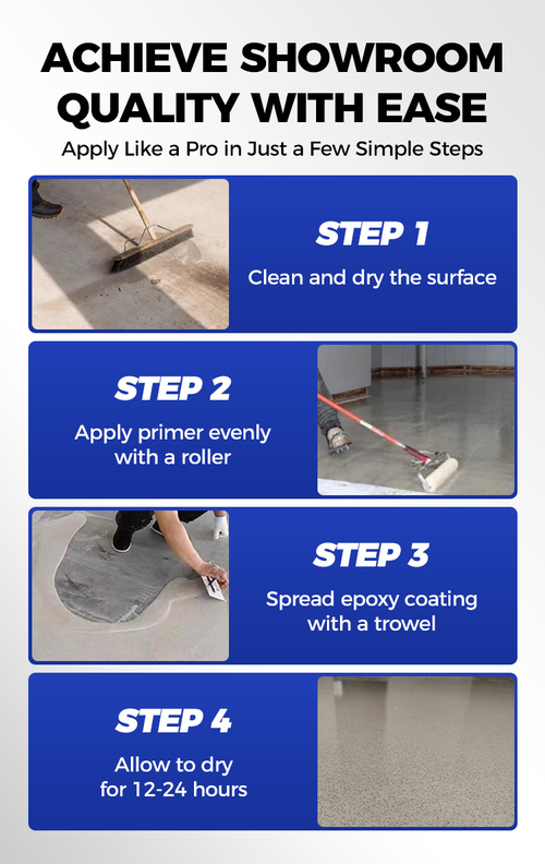 🎨✨ High-Gloss Marble Effect Epoxy Floor Coating