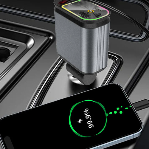 2025 New Model  4 in 1 Fast Charging Car Charger 120W with Star💫