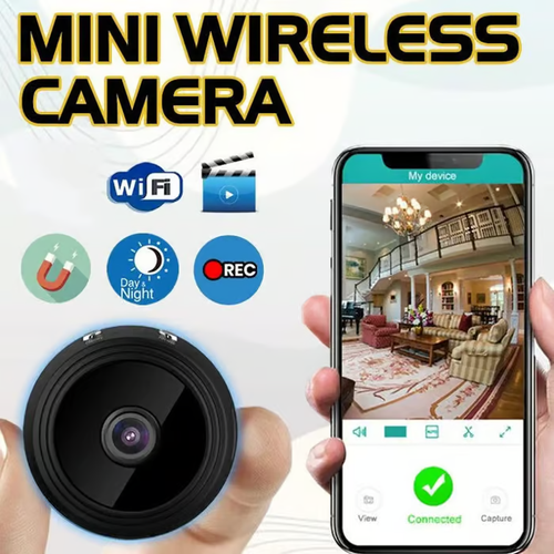 🔥 Mini 480p HD Wireless Magnetic Security Camera