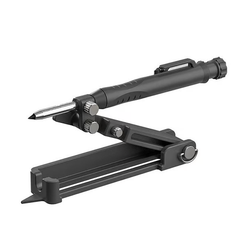 🔥Crayon de Construction Multifonctionnel Outil De -Scriber Tool（Alloy base stand with pen）