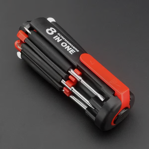 🔥8 Screwdrivers in 1 Tool with Worklight and Flashlight