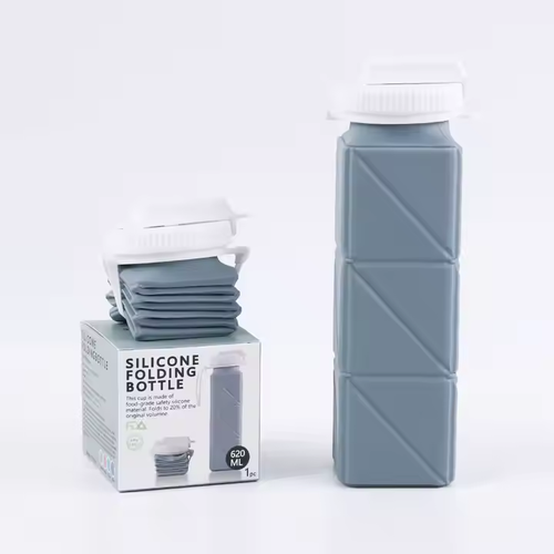 Travel portable leak-proof foldable water bottle