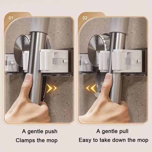 🔥 Creative Suction Cup Mop Clamp