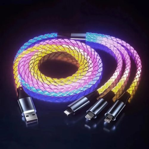 colorful 3 In 1 mobile phone data cable