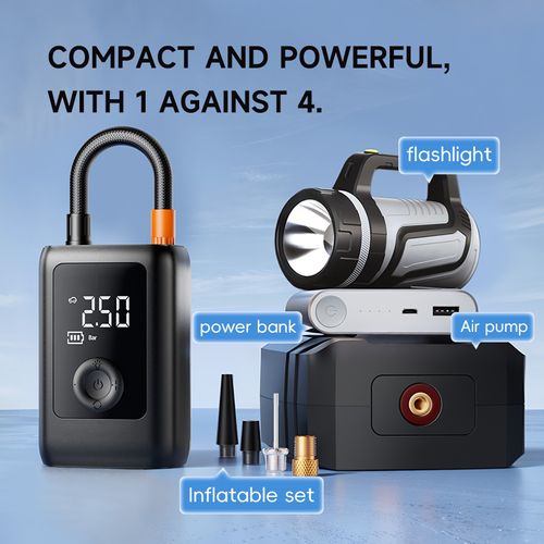 ⏳Limited Sale 50% OFF🔥2025 New Portable Air Pump Suitable For Cars And Motorcycles🚗🏍️