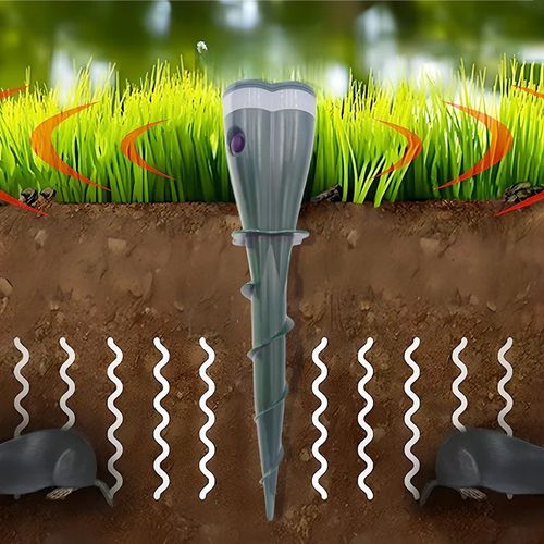 ⌛Last Day 50% OFF🔥Solar Powered Waterproof Screw Mole Repellent🐁