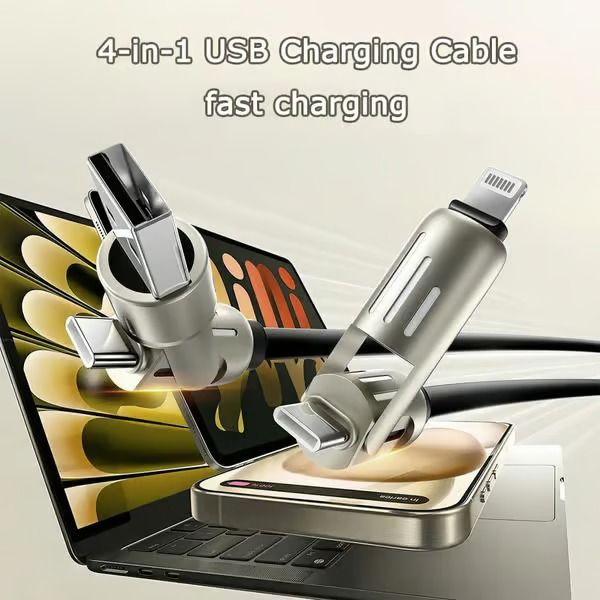 ⏳Limited Sale 50% OFF🔥4-in-1 USB Charging Cable Fast Charging Max 240w⚡