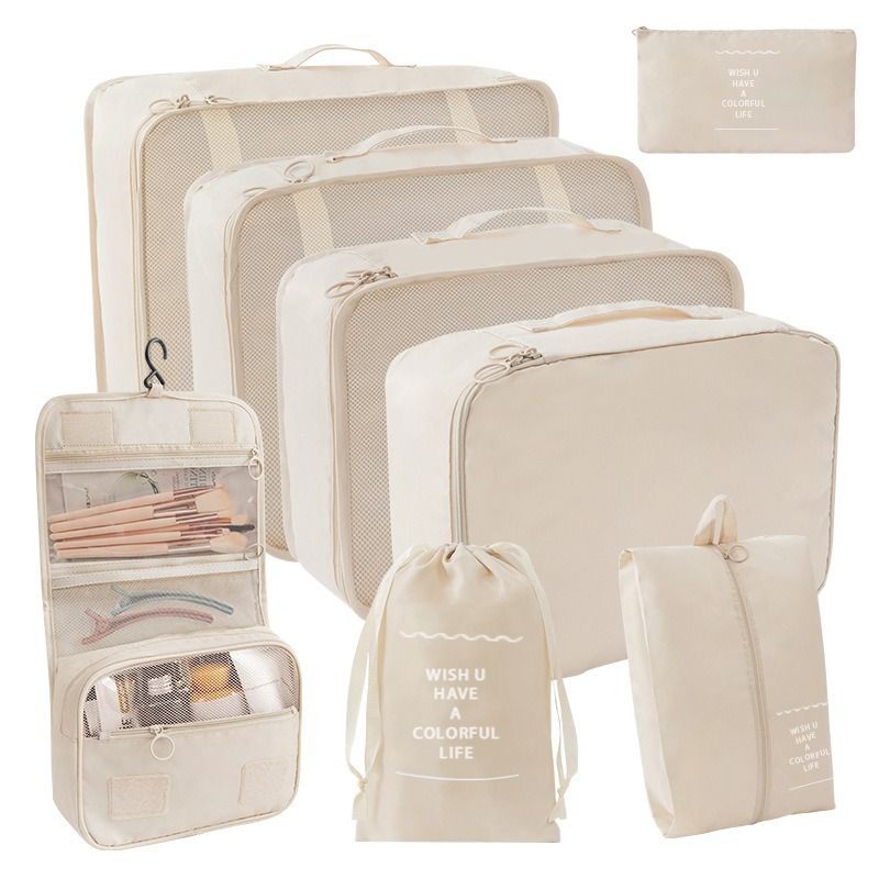 Kit de armazenamento de viagem 8 peças