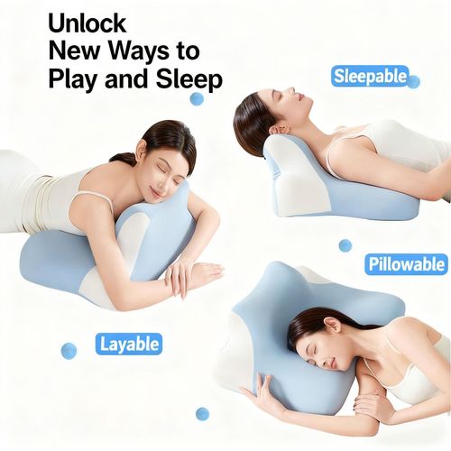 Big Sale! In Stock. Ergonomic Neck Pillow for Phone Lovers  Memory Foam Side or Face-Down Sleep – Deep Sleep Cushion