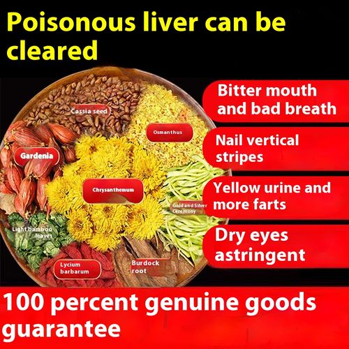 Chrysanthemum, cassia seed, burdock, licorice, honeysuckle, wolfberry, heat-clearing and eyesight-improving health tea for staying up late and removing liver fire
