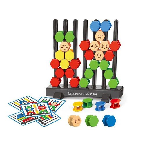 3D Hexagon Building Blocks Puzzle Board Games for Kid Adult Educational Toys Brain Teaser Puzzles Challenge Geometry Logic IQ Games