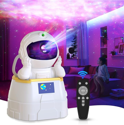 Astronaut Galaxy Projector with Bluetooth Speaker - with White Noise,  Nebula Night Light,  Remote Control & Timer,  USB Powered, Room Decor