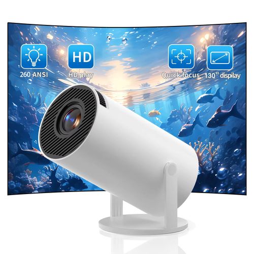 HY300 Pro Mini Full Hd Smart Tv Pocket Projector 4K Home Theater Portable Video Game Projectors Outdoor LED Android Proyector