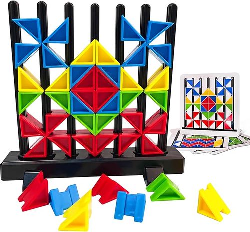 3D Building Blocks Puzzle Board Games for Kid Adult Educational Toys Brain Teaser Puzzles Challenge Geometry Logic IQ Games