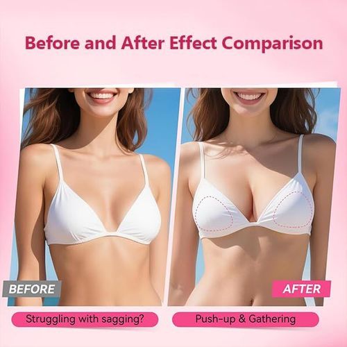 Adhesive Bra Pads, Push Up Sponge Breast Inserts, Double Sided Sticky Bra Pads, Thick Triangle Invisible Bra Inserts for Small Bust, COD Free Shipping, Pay on Delivery