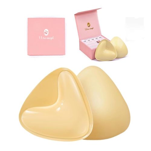 Adhesive Bra Pads, Push Up Sponge Breast Inserts, Double Sided Sticky Bra Pads, Thick Triangle Invisible Bra Inserts for Small Bust, COD Free Shipping, Pay on Delivery