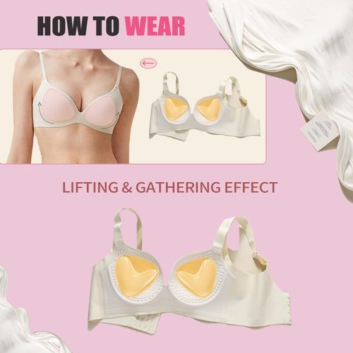 Adhesive Bra Pads, Push Up Sponge Breast Inserts, Double Sided Sticky Bra Pads, Thick Triangle Invisible Bra Inserts for Small Bust, COD Free Shipping, Pay on Delivery
