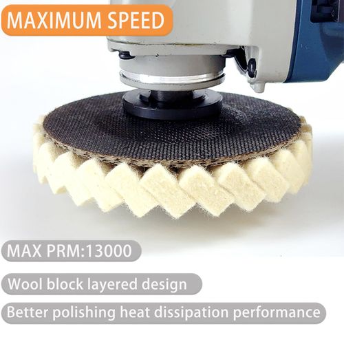 Buy 1 Get 5 Wool Felt Flap Polishing Wheel Discs for Angle Grinder, Buffing and Finishing Metal, Marble, Stone, Furniture and Car Wax, COD Free Shipping and Pay on Delivery