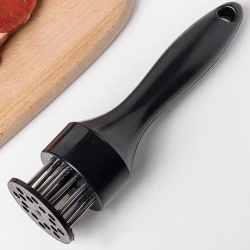 Buy 1 Get 5 Stainless Steel Needle Meat Tenderizer, Black Steak Blade Tenderizing Tool with Hanging Hole for Beef, Chicken, Pork and Home Kitchen Cooking, COD Free Shipping and Pay on Delivery