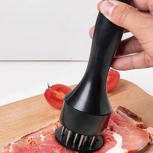 Buy 1 Get 5 Stainless Steel Needle Meat Tenderizer, Black Steak Blade Tenderizing Tool with Hanging Hole for Beef, Chicken, Pork and Home Kitchen Cooking, COD Free Shipping and Pay on Delivery