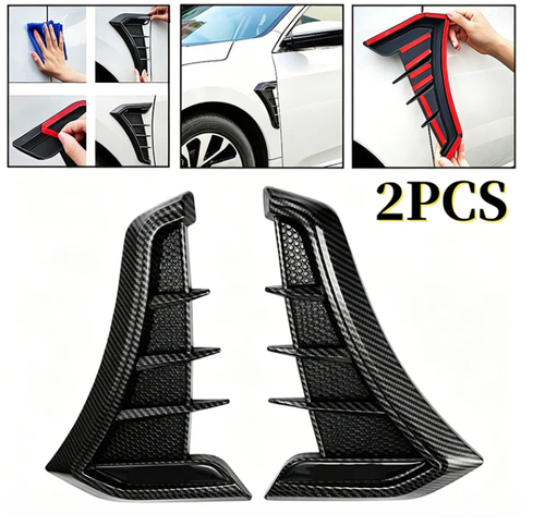 Car Side Vent Sticker – Sport Design, Scratch Resistant – Universal TPU Decor Strip