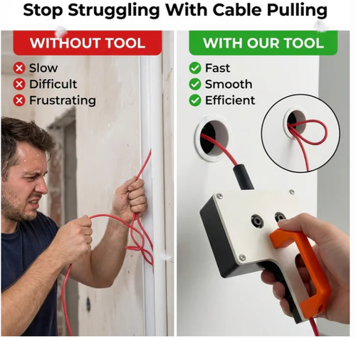 High-Efficiency Cable Traction Tool - Ultimate Solution for Easy Wiring