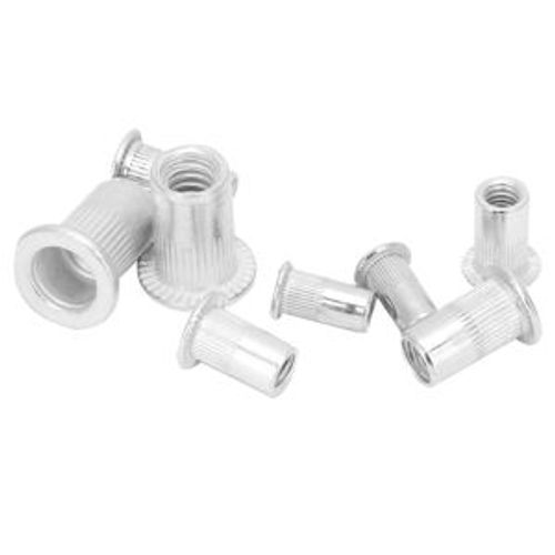 Hot Sale One Hundred Pcs Aluminum Threaded Rivet Insert Nuts, Heavy Duty Fastener Accessories For Mounting Auto Switches On Metal Plates And Hollow Tubing Structures