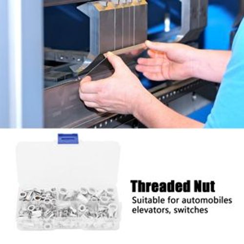 Hot Sale One Hundred Pcs Aluminum Threaded Rivet Insert Nuts, Heavy Duty Fastener Accessories For Mounting Auto Switches On Metal Plates And Hollow Tubing Structures