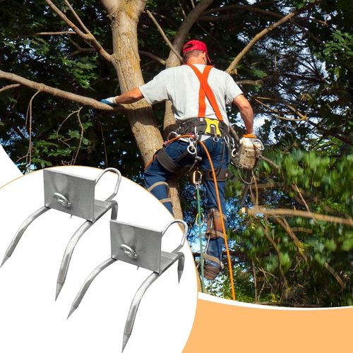 Heavy Duty Tree Climbing Spikes Shoes, Secure Pole Climbing Stairs Equipment, Durable Tree Climbing Accessory Tool for Arborist Tree Pruning Trimming and Outdoor Tree Maintenance Operations