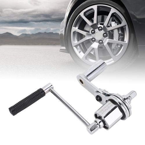 1 to 16 Ratio Torsion Multiplier Labor Saving Lug Nut Wrench, Heavy Duty Tire Nut Remover Equipped with 17mm 19mm 21mm Sockets Made of Chrome Vanadium Alloy Steel for Automobile Tire Disassembly