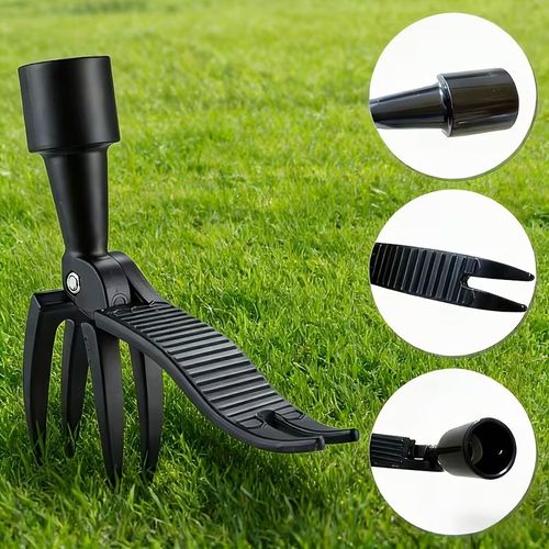 Long Handle Stand Up Weed Puller with 4-Claw Steel Head, Labor Saving Root Extractor No Bending or Kneeling for Lawn Dandelion Removal, Perfect Gift for Father Grandpa Husband and Men