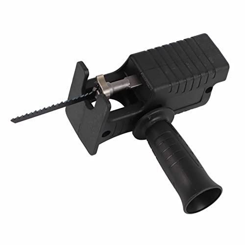 Multifunctional Reciprocating Saw Adapter Turning Electric Drill into Jig Saw, Ergonomic Handle Saw Converter Attachment with 3 Saw Blades for Wood and Metal Cutting Buy 1 Get 2