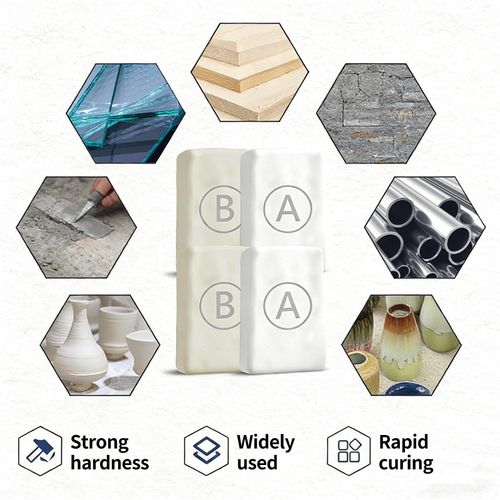 100g Fast Curing Epoxy Putty Two Part High Strength Repair Filler Clay, Multipurpose Adhesive Putty for Sculpting Modeling Crafting Bonding Plastic Metal Ceramic Wood Tile Glass Buy 1 Get 5